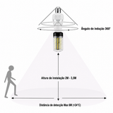 Sensor Inteligente Automático 360° para Lâmpada