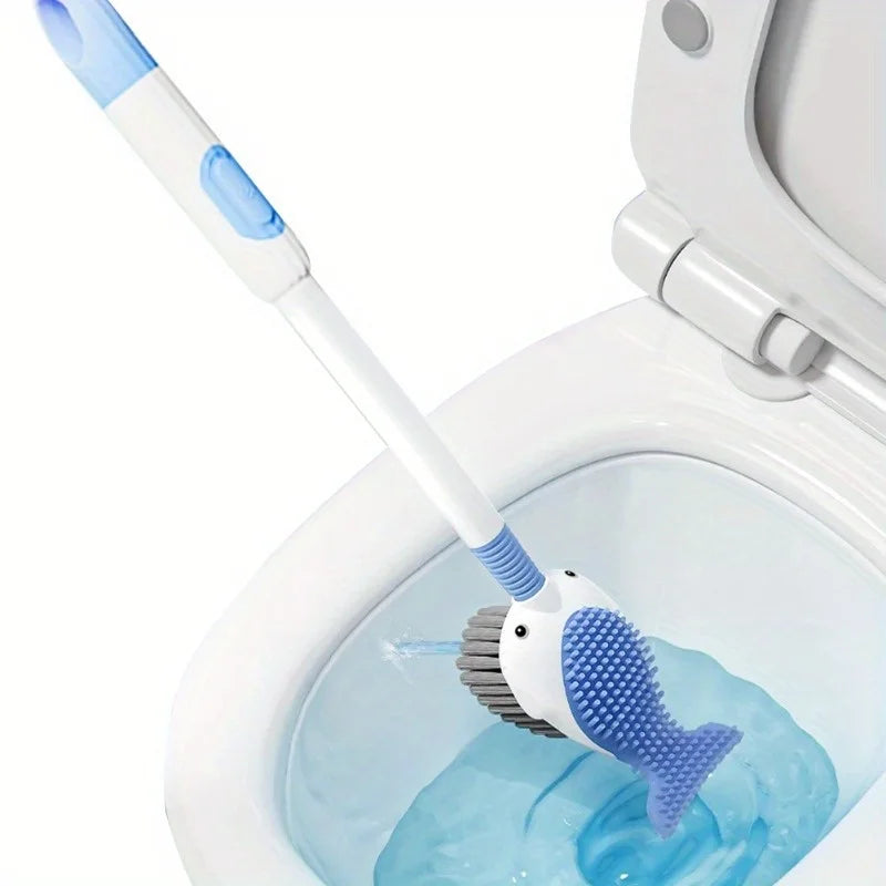 Escova Sanitária 360° de Silicone com Suporte